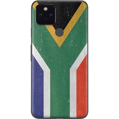 South Africa Flag Distressed Google Pixel 4a 5G Skin